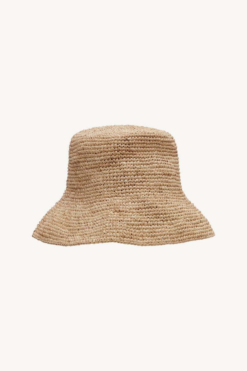 Vitamin A Tulum Bucket Hat Natural Raffia display picture 1