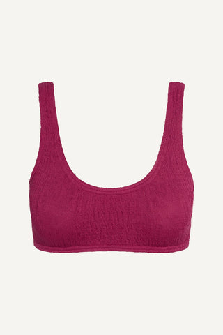 Coast Cotton Bralette Bikini Set - Ruby