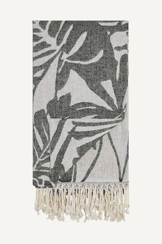 Siesta Beach Blanket - Black Cotton