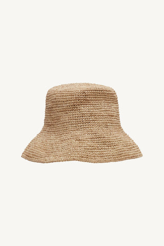 Tulum Bucket Hat - Natural Raffia