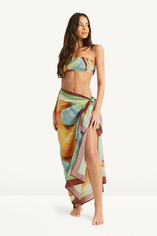 Nala Bandeau Top - Elemental Current EcoShimmer