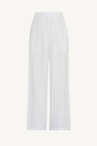 The Getaway Pant - White EcoLinen