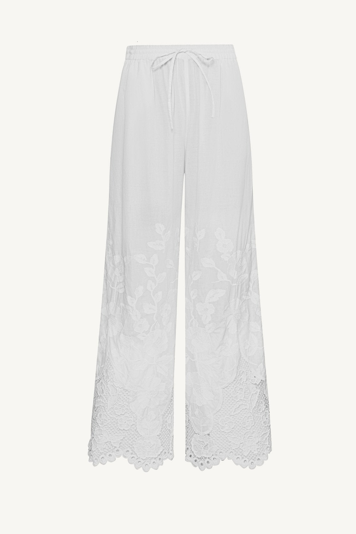 Flora Pant - White Beachside Broderie – Vitamin A