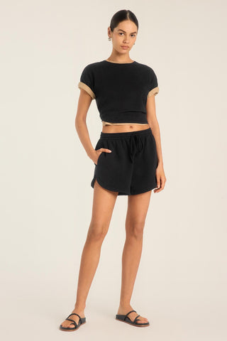 Dawn Classic Short - Black French Terry