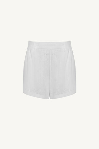 The Getaway Short - White EcoLinen