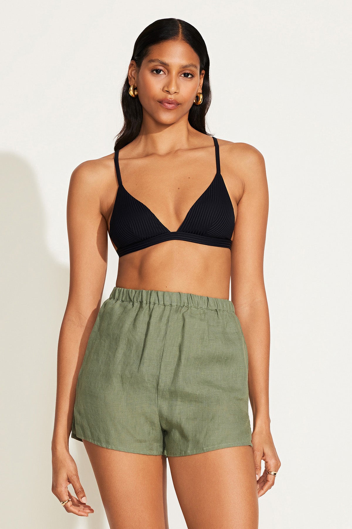 Vitamin A Tallows Linen Short Agave EcoLinen