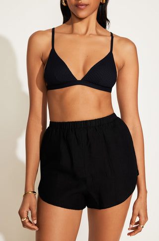 Tallows Linen Short - Black EcoLinen