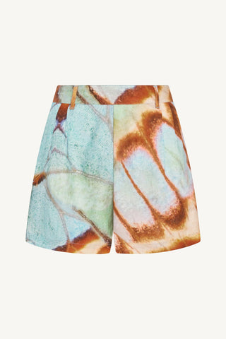 The Getaway Short - Malachite Butterfly EcoLinen
