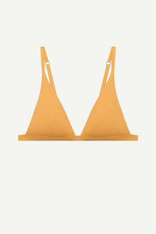 Moss Bralette Top - Creamsicle EcoRib