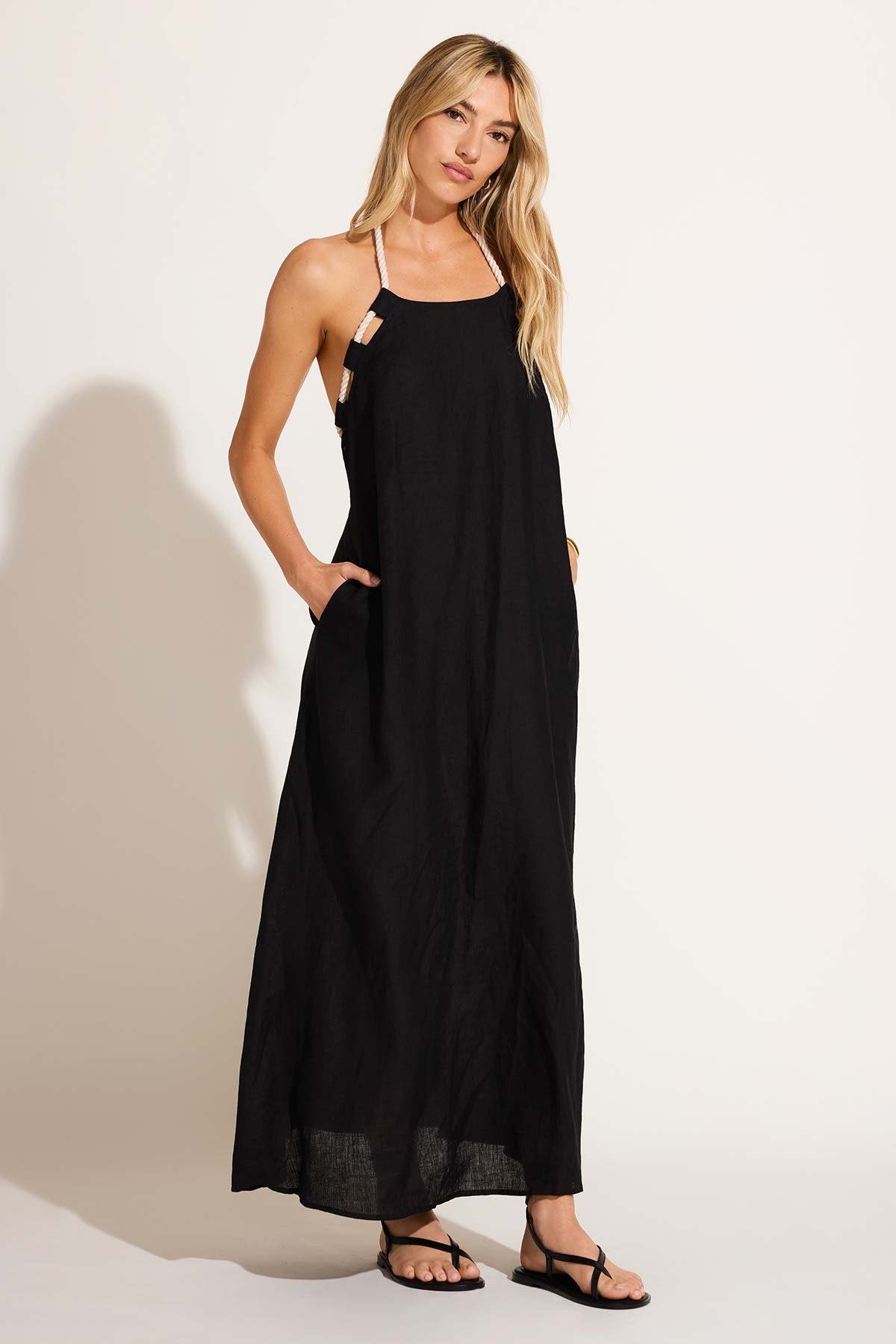 avery black dress Halter Windsor brocade 90s Fashion Moments · springbreak Wave neckline Size:Mom-L