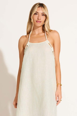 Avery Halter Dress - Oatmeal EcoLinen