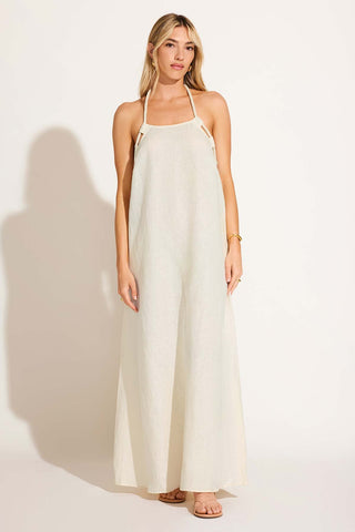 Avery Halter Dress - Oatmeal EcoLinen