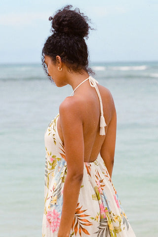 Petra Maxi Dress - Summer Bloom EcoLinen