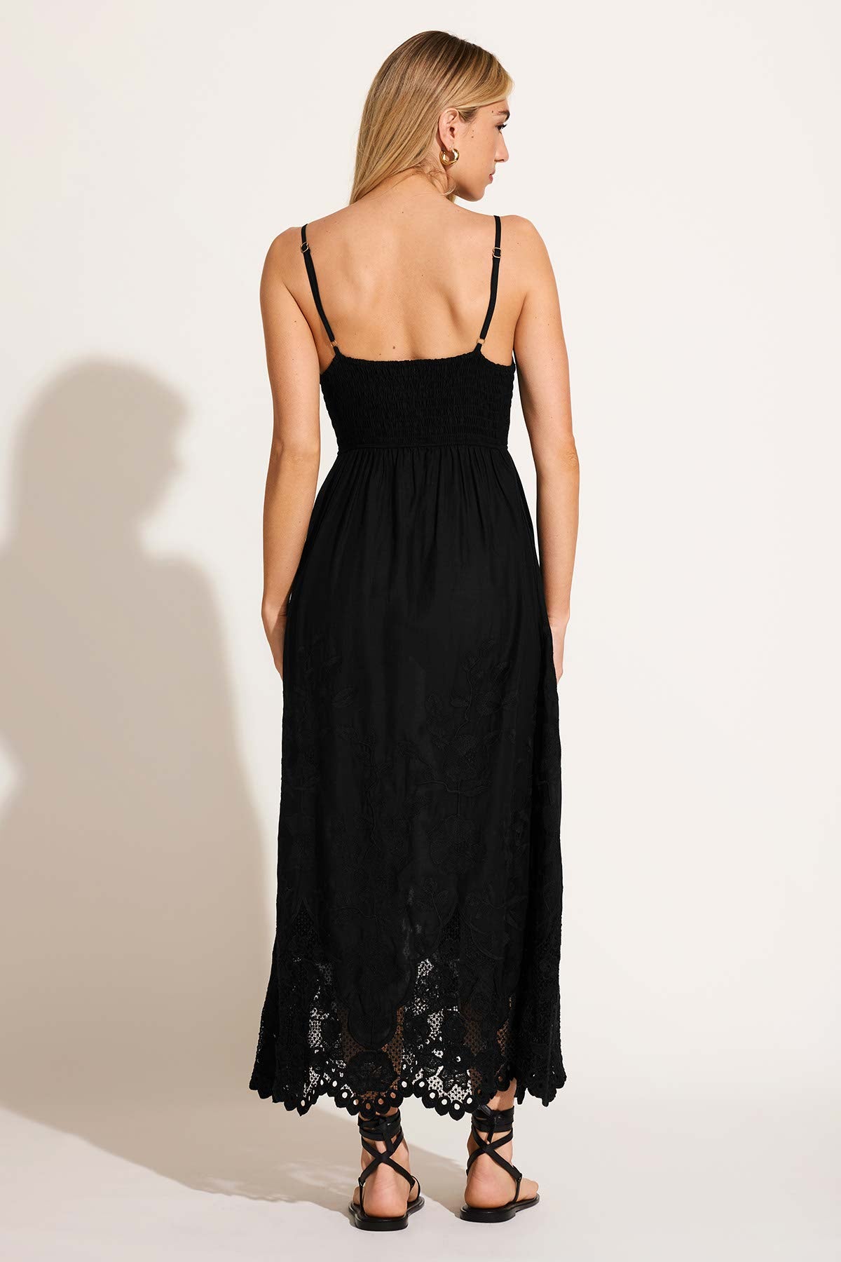 Vitamin A Flora Dress | Black | Size M