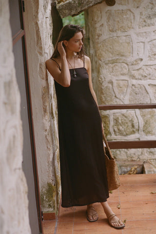 Rhea Dress - Deep Earth