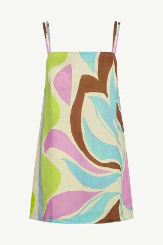Delia Dress - Coast Colorblock Ecolinen