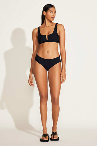 Ursula Bralette Top - Black SuperRib