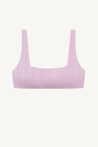 Mika Bralette - Orchid Shiny Stripe