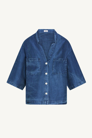 Jaida Jacket - Daydream Denim Cotton Linen