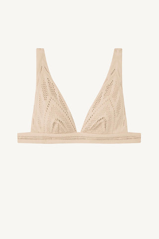 Lyra Bralette Top - Natural Calico Crochet
