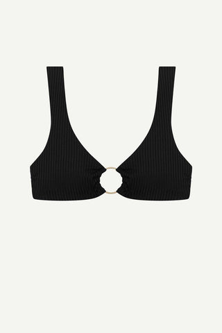 Skylar Top - Black EcoRib