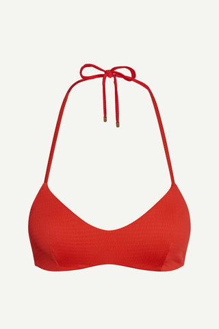 Upcycled Scoop Bralette Top - Ruby EcoTex