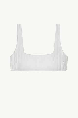 Mika Bralette - White SuperRib