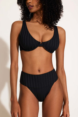 Rossi Underwire Top - Black SuperRib