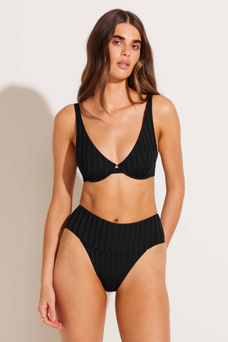 Rossi Underwire Top - Black SuperRib