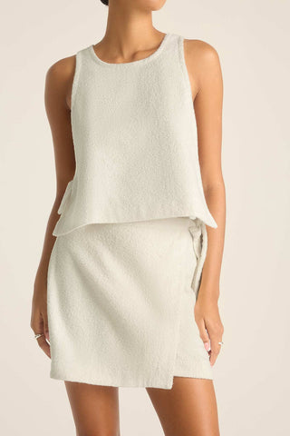 Oasis Wrap Skirt - Vanilla Harbor Terry