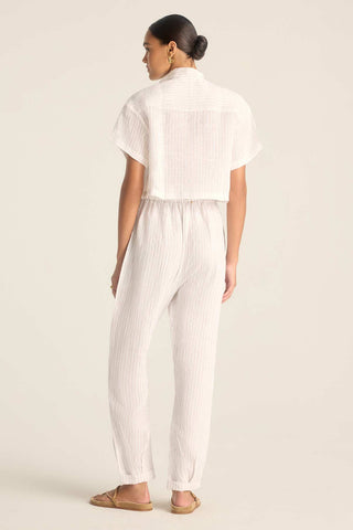 Avery Pant - Boardwalk Stripe EcoLinen