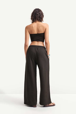 Dawn Wide Leg Pant - Deep Earth Dawn French Terry