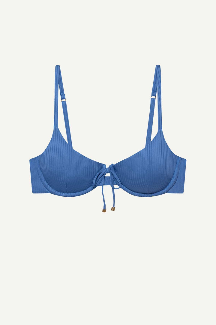 Ada Underwire Top in Chambray