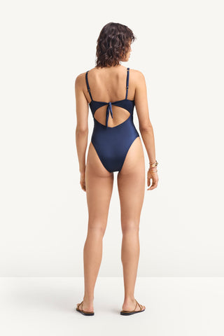 Terra Cutout One Piece - Midnight Indigo EcoShimmer