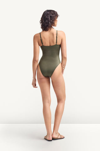 Jenna One Piece - Olive EcoShimmer