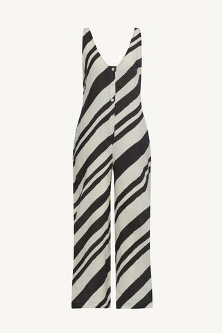 Jessa Jumpsuit - Sandbar Stripe EcoLinen