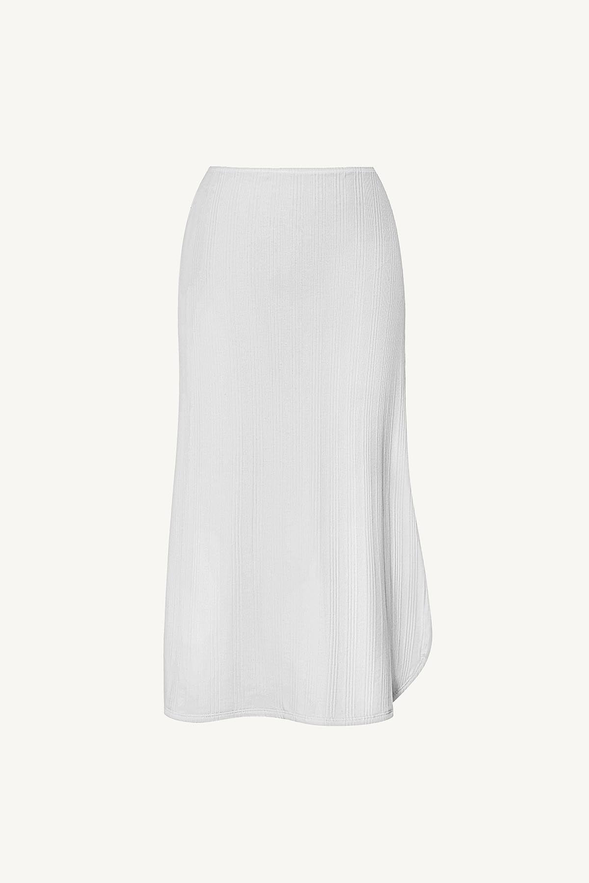 Vitamin A Thalia Skirt White Organic Rib