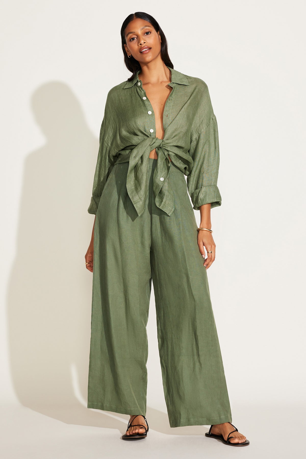 Vitamin A The Getaway Pant Agave EcoLinen