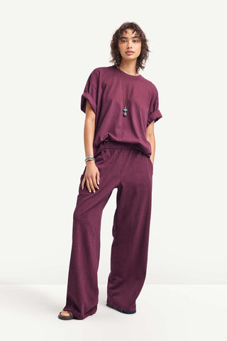 Coast Pant - Crushed Berry Cotton Jersey