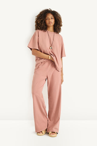Coast Pant - Desert Rose Cotton Jersey