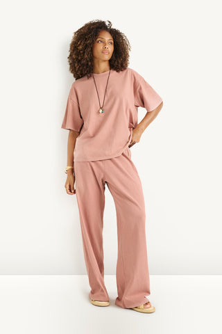 Coast Pant - Desert Rose Cotton Jersey