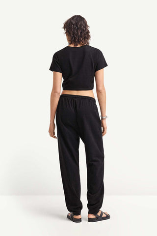 Coast Jogger Pant - Black Cotton Jersey