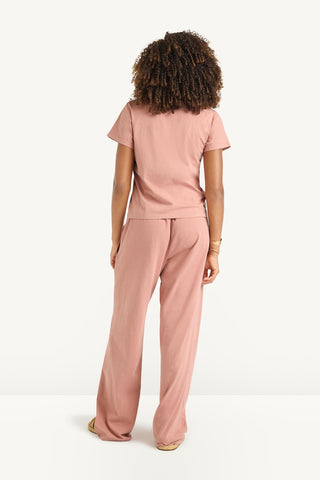 Coast Pant - Desert Rose Cotton Jersey