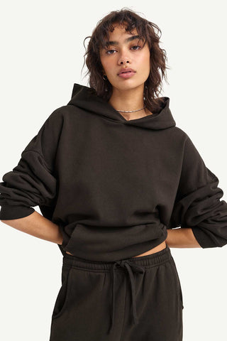 Dawn Oversized Hooded Sweatshirt - Deep Earth Dawn French Terry