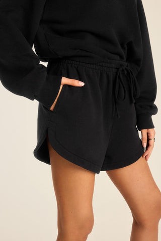 Dawn Classic Short - Black French Terry