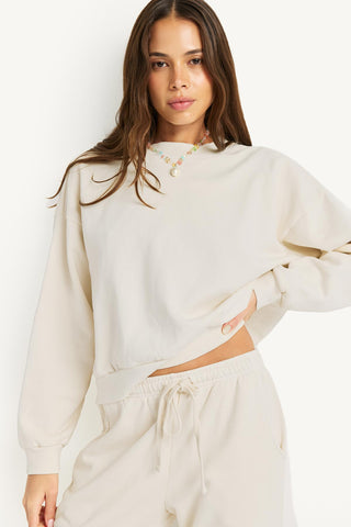 Dawn Classic Crewneck Sweatshirt - Cream French Terry