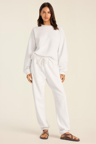 Dawn Classic Sweatpant - White French Terry