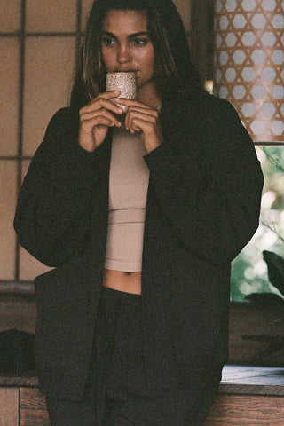Dawn Kimono Jacket - Deep Earth Dawn French Terry