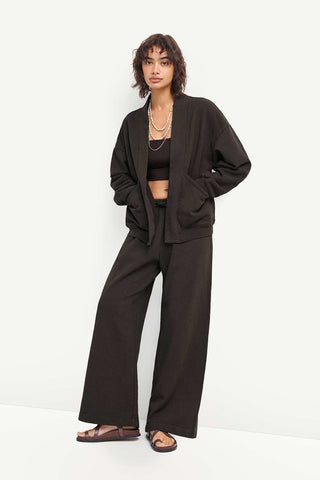 Dawn Wide Leg Pant - Deep Earth Dawn French Terry