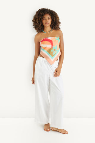 Samara Head Scarf - In Bloom Colorblock Cotton Cupro